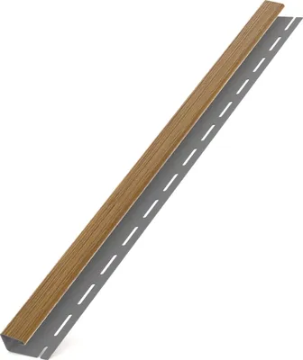 Produktbild von Kunststoffpaneele Nussbaum Gold B-1,50m Wandpaneele Deckenpaneele Abschlussleiste J 1,50m