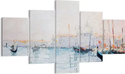 Produktbild von Bild auf Leinwand - Leinwandbild - Venedig Basilika - 125x70cm - Wand Bild - Wanddeko - Wandbilder - Leinwanddruck - Bilder - Kunstdruck - Wanddekoration - Leinwand bilder - Wandkunst - EA125x70-3662
