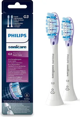 Image de Philips Sonicare G3 Premium Gum Care HX9052 - Tête de brosse de rechange - pour brosse à dents - blanc (pack de 2)