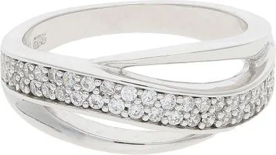 Produktbild von JuwelmaLux Ring 925/000 Sterling Silber mit synth. Zirkonia JL30-07-2615 56