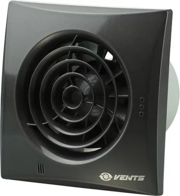 Zdjęcie produktu dla Wentylator osiowy fi 100 mm z timerem cichy czarny Vents 100QUIETT-BLK