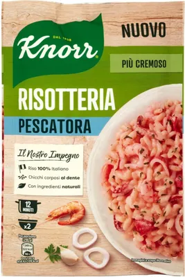 Produktbild von 6x Knorr Risotto pescatora Reis zum Fischer 175g 100% italienisch Fertiggerichte