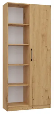 Obrázok produktu pre Moderná knižnica Malwa s 10 policami a dvierkami