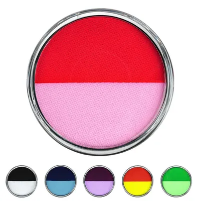 Obrázok produktu pre Vodouriediteľná farba na maľovanie na telo, 30 g, oranžová + prášok