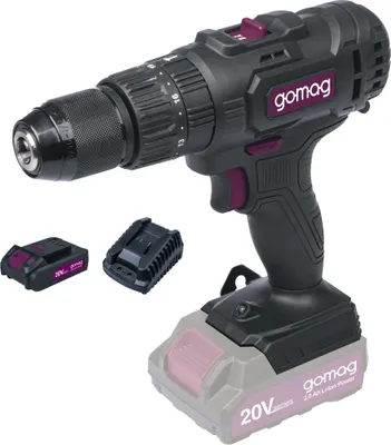 Produktbild von Gomag Akku-Schlagbohrschrauber GO-SBS45 20 V inkl. 2 Ah Starter-Kit