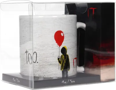 Obrázok produktu pre IT Pennywise šálka s kovovým príveskom na kľúče