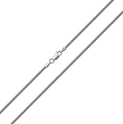 Produktbild von 925 Sterling Silber (Rhodiniert) Damen - Panzer Kette - 51cm*2mm; TRS24434L20