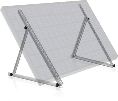 Immagine prodotto di Supporto per pannelli solari Zelsius in alluminio, da 0 a 90 gradi, per un pannello, asta di supporto 104 cm