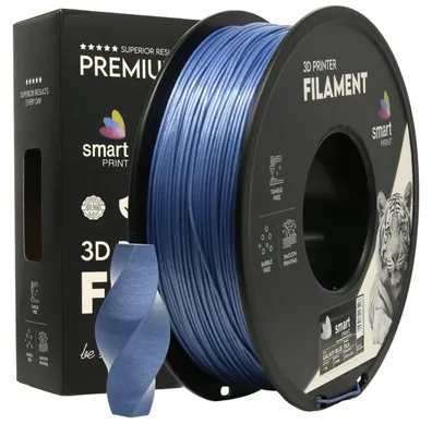Zdjęcie produktu dla Filament PLA Galaxy Blue Brokatowy Niebieski Smart Print 1,75mm 1kg Druk 3D