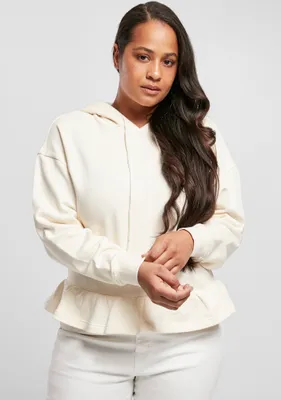 Immagine prodotto di Urban Classics Ladies Organic Volants Hoody whitesand - 3XL