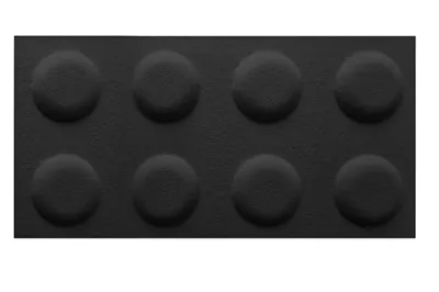 Produktbild von FOLTE 3D Wandpaneele 60x30 cm Filz - Blöcke, Kinderzimmer, schwarze Melange Farbe