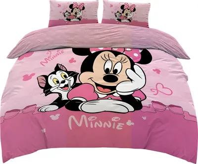 Produktbild von Wendebettwäsche rosa 135x200cm - Minnie und Kätzchen