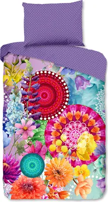 Immagine prodotto di HIP Bettbezug "mandala e fiori" - multi - (140x200 cm) - Baumwolle Satin