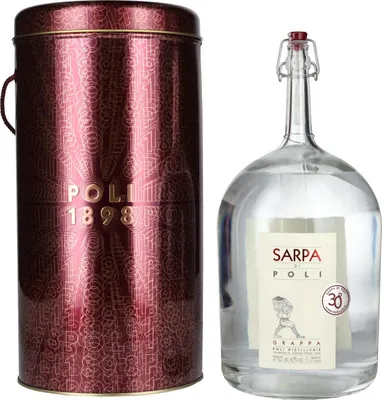 Produktbild von Poli Grappa Sarpa di Poli 40% Vol. 3l in Tinbox