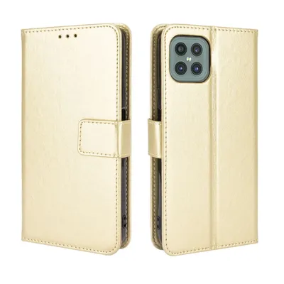 Image de Étui de protection pour téléphone Cubot C30, type pochette avec compartiment pour cartes, couleur or
