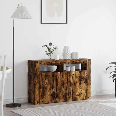 Productafbeelding van vidaXL Dressoir, gerookt eikenhout, 116 x 30 x 75 cm, houtvezel