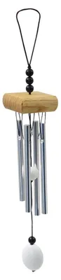 Obrázok produktu pre Hliníková zvonkohra Windspiel, melodické tóny, hnedá, 27x4 cm