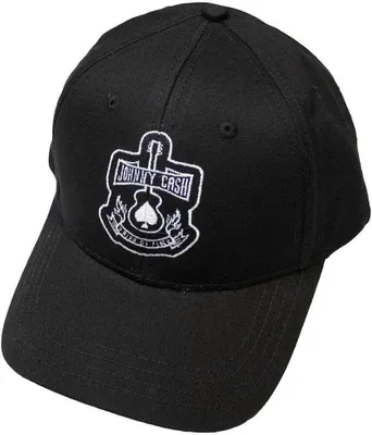 Produktbild von Johnny Cash - Baseball-Mütze für Herren/Damen Uni RO10711 (Einheitsgröße) (Schwarz)