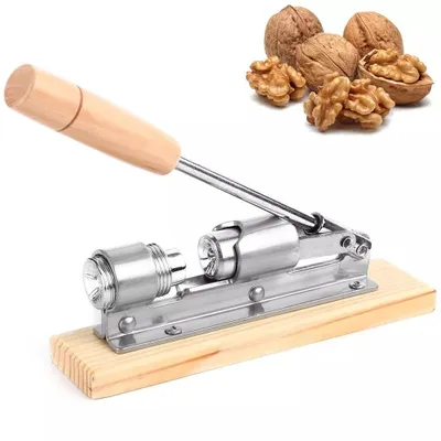 Produktbild von Retro Nussknacker mit Hebelfunktion aus Edelstahl Hebel Nuss Knacker Nußknacker