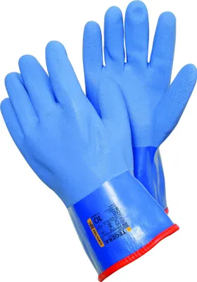 Image de Gants de protection contre les produits chimiques TEGERA 7390 | 6 paires, bleu, Cat. III, 4131X, taille 9