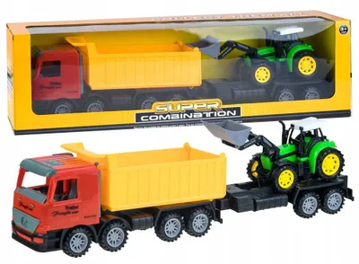 Produktbild von Jokomisiada Baufahrzeug-Set Muldenkipper Bulldozer Kinder