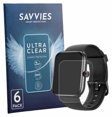 Produktbild von 6x Für Uaue IDW20 1.91" Schutzfolie Savvies Displayschutz Display Schutz Folie Klar Transparent