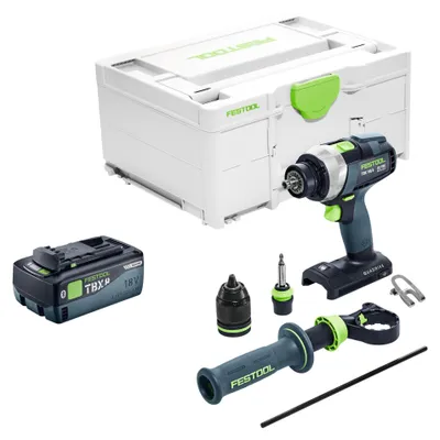 Zdjęcie produktu dla Festool TDC 18/4 Basic akumulatorowa wiertarko-wkrętarka 18 V 75 Nm bezszczotkowa + 1x akumulator 8,0 Ah + szybka ładowarka + systainer