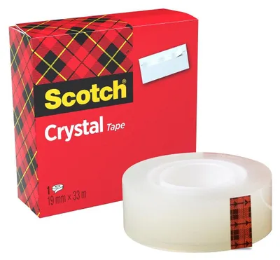 Productafbeelding van Scotch® C6001933 Transparante plakband Crystal Clear 600, celluloseacetaat, 33 m x 19 mm