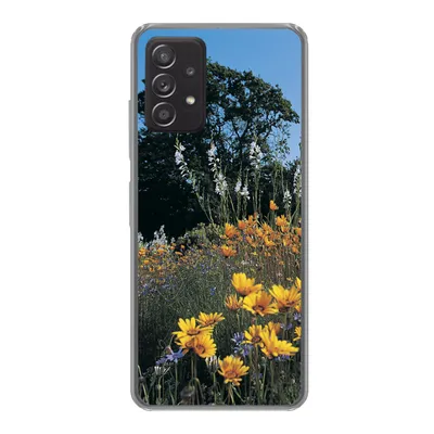 Produktbild von MuchoWow® Handyhülle Schutzhülle Hülle für Samsung galaxy a73 Blumen - Natur - Farbe Silikon Softcase Handy Hülle - Handyhülle