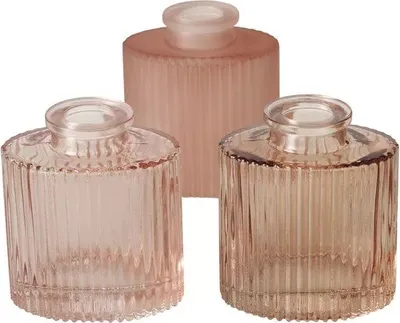 Produktbild von Vase Tonja 3er-SET Hellrosa - Flaschenvase