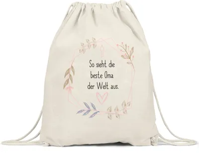 Produktbild von Beste Oma Sieht so aus Turnbeutel Gymsack Lieblingsomi Geschenkidee Geburtstag Enkel Enkelin