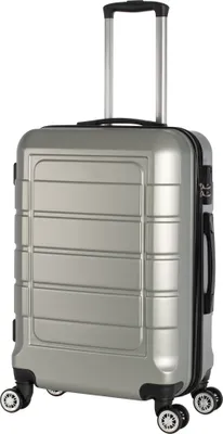 Produktbild von Hartschalenkoffer Trolley 4-Rollen Koffer Reisekoffer / 68 Liter / 201 - Farbe: silber