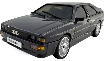 Productafbeelding van AMEWI Audi quattro 1980, onroad/drift RC-model met gyroscoop, proportionele 4WD, schaal 1:28, kant-en-klaar, grafietgrijs