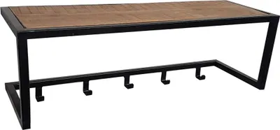 Produktbild von Garderobe Brix 75x35x26 cm Mangoholz Stahl Natur Schwarz
