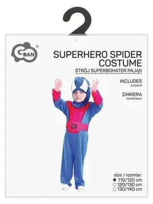 Produktbild von Kostüm für Kinder, Superheld Spiderman, Größe 110/120 cm - Godan
