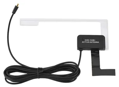 DAB-Autoantenne, MCX-Stecker, Frontscheibenmontage, tragbar, 3 m Kabel