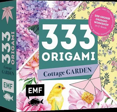 Produktbild von 333 Origami - Cottage Garden - Wunderschöne Papiere falten für Blumen-Fans