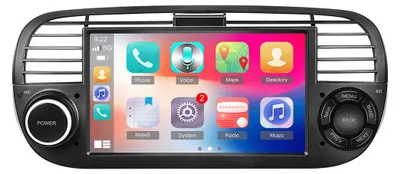 Produktbild von Autoradio für Fiat 500 – Multimediaradio – Android Auto Radio – Navigationssystem – Kabelloses CarPlay