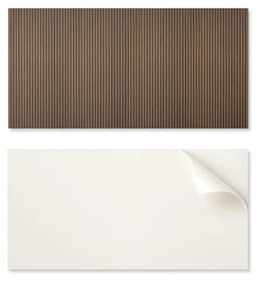 Produktbild von Selbstklebende Vinylplatte mit Aufdruck 120x60 cm Vertikale Holzleisten