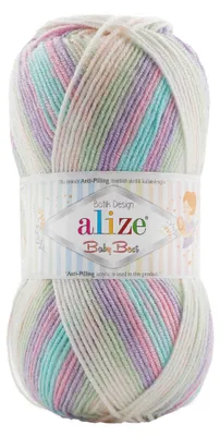 Produktbild von 100g Baby-Strickgarn ALIZE Baby Best Batik, Antipilling, Babywolle, Farbwahl