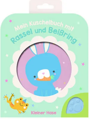 Obrázek produktu pro Mein Kuschelbuch mit Rassel und Beißring - Kleiner Hase