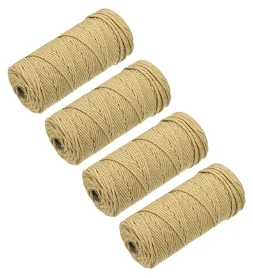 Image de Omgoods - Lot de 4 cordons en coton tressés pour projets de bricolage