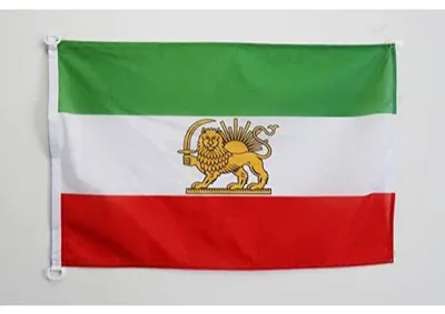 Bootflagge Iran alt 90x60 cm, Mesh-Polyester, mit Ringen