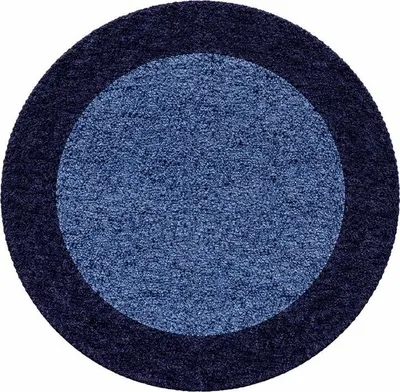 Obrázek produktu pro 120x120 (průměr) kruh Kusový koberec Life Shaggy 1503 navy kruh
