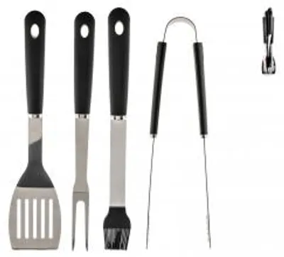 Immagine prodotto di HOMe Set 4 Pezzi Barbecue Inox Nero