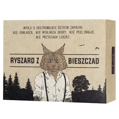 Produktbild von LaQ, Ryś, Mydło w kostce dla facetów "Ryszard z Bieszczad", 85 g