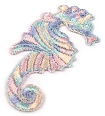 Produktbild von 1 Aufnäher Seepferdchen 8,5 x 4 cm