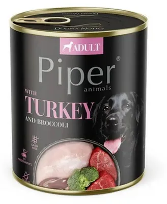 Obrázok produktu pre PIPER 11802838 konzerva pre psy - morčacie/brokolica 800g