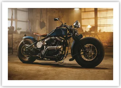 Produktbild von Poster - Poster ohne Rahmen - Motorrad Motor - 70x50 cm - Wand Bild - Wanddeko - Wandbilder - Kunstposter - Wandposter - Bilder - Kunstdruck - Wanddekoration - Wandbild - P2XAA70x50-4233