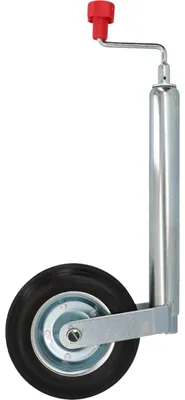 Image de Roue jockey roue support remorque - Ø 48 mm - Avec manivelle - Charge max. 150 kg